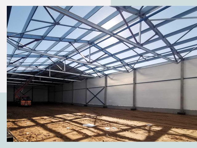 Строительство сенохранилищ в Бийске