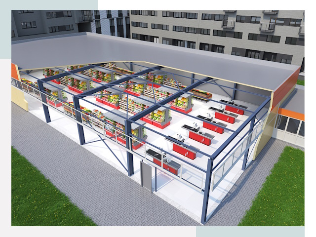 Строительство магазинов в Бийск от 623 руб. за м²