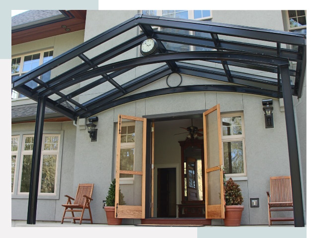 Козырьки металлические в Бийске