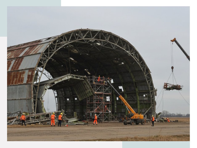 Демонтаж ангаров в Бийске
