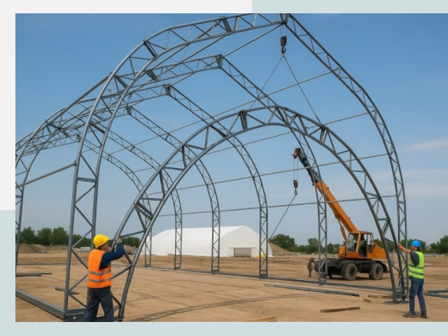 Монтаж ангаров в Бийске от 623 руб. - Надежно и быстро